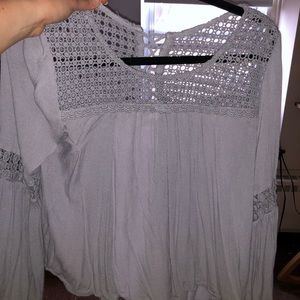 unique lilac blouse